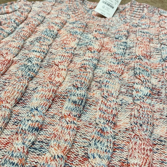 NWT J Crew Factory Cable Pullover Sweater—Size Medium - Picture 4 of 7